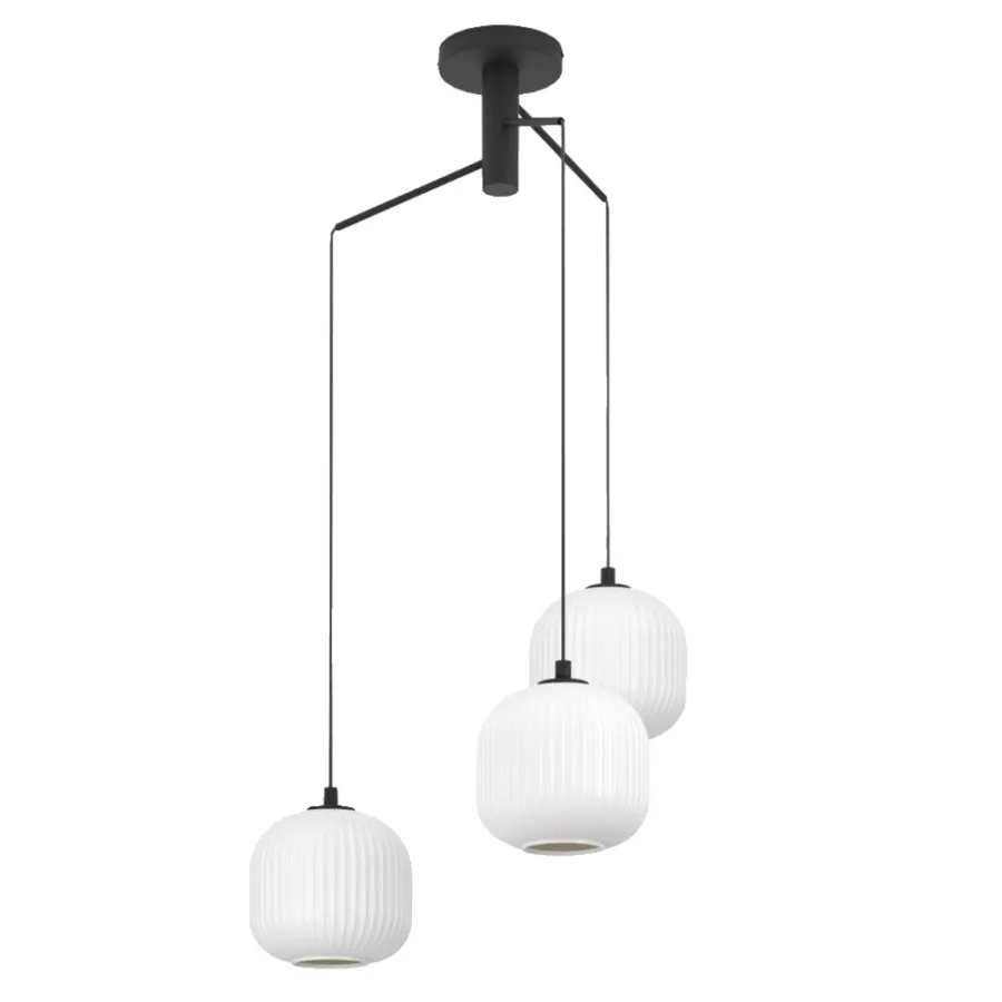 Eglo Loftlamper|Mantunalle klyngependel Opal/hvid