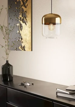 Eglo Loftlamper|Maryvilla pendel guld Ø17 cm