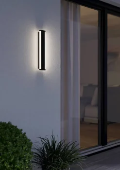 Eglo Udendørslamper|Neviano væglampe sort 38 cm Sort/hvid