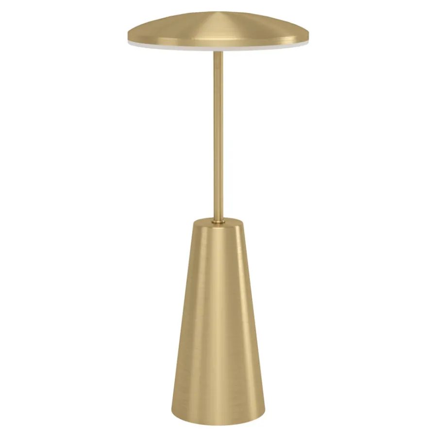 Eglo Dekorativ Belysning - Udendørs|Bordlamper|Piccola bordlampe genopladelig messingfinish Børstet messingfinish