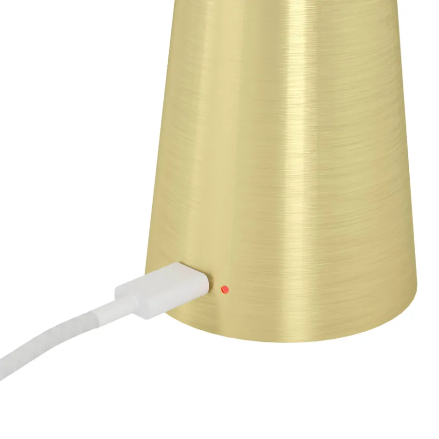 Eglo Dekorativ Belysning - Udendørs|Bordlamper|Piccola bordlampe genopladelig messingfinish Børstet messingfinish