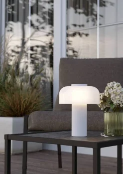 Eglo Udendørslamper|Bordlamper|Ponente bordlampe Ø16 cm genopladelig Hvid