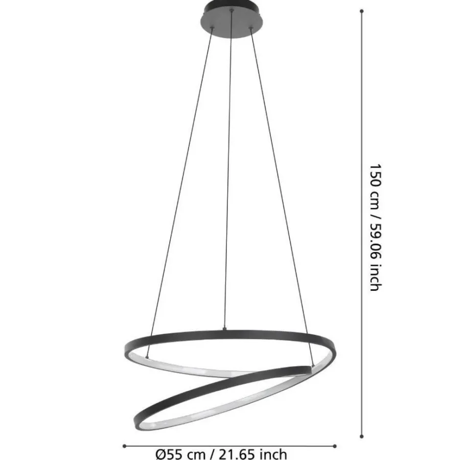 Eglo Loftlamper|Ruotale pendel Ø55 cm Sort