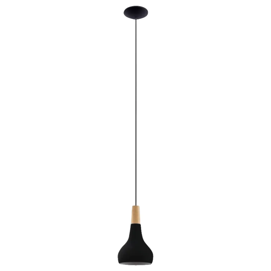 Eglo Loftlamper|Sabinar pendel Ø18 cm Sort/brun