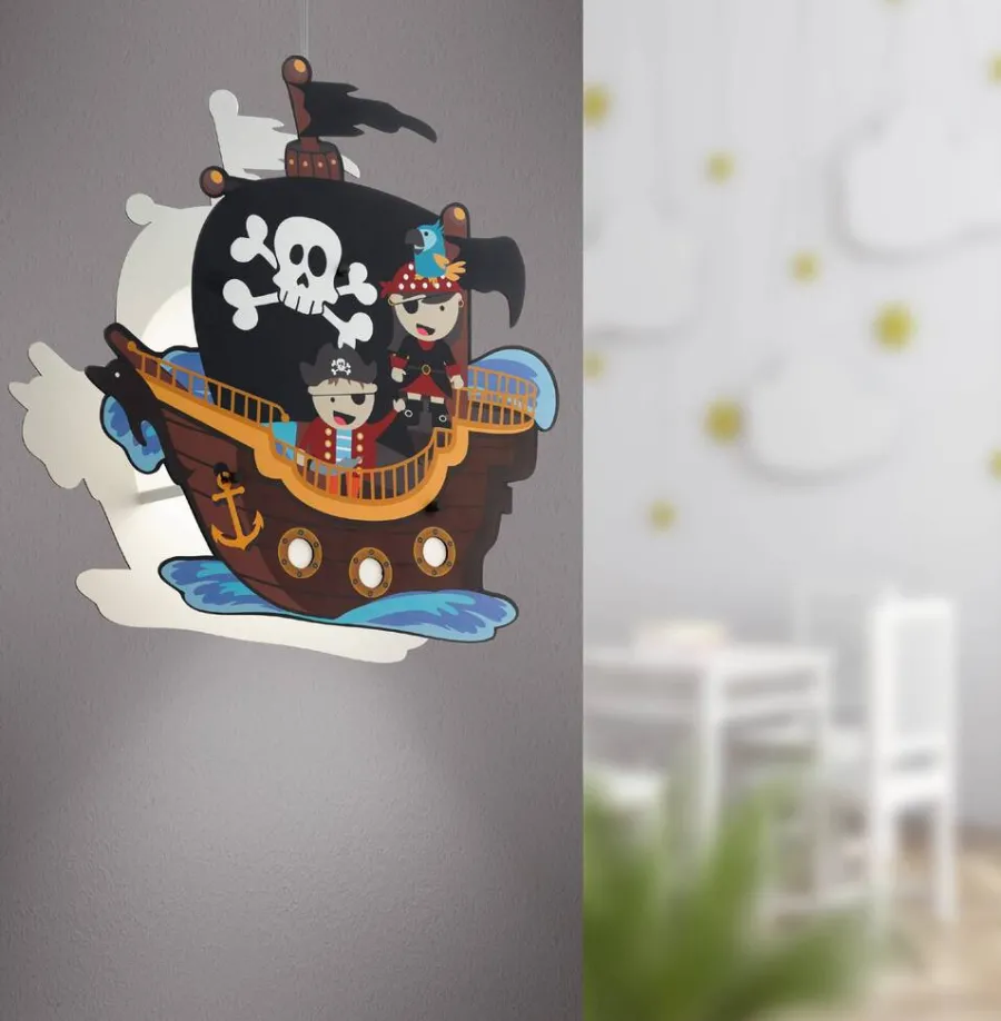 Eglo Loftlamper|San Carlo pendel piratskib Hvid/farverig