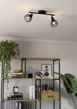Eglo Loftlamper|Sonnino 2-spotskinne Sort