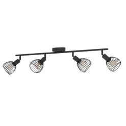 Eglo Loftlamper|Sonnino 4-spotskinne Sort