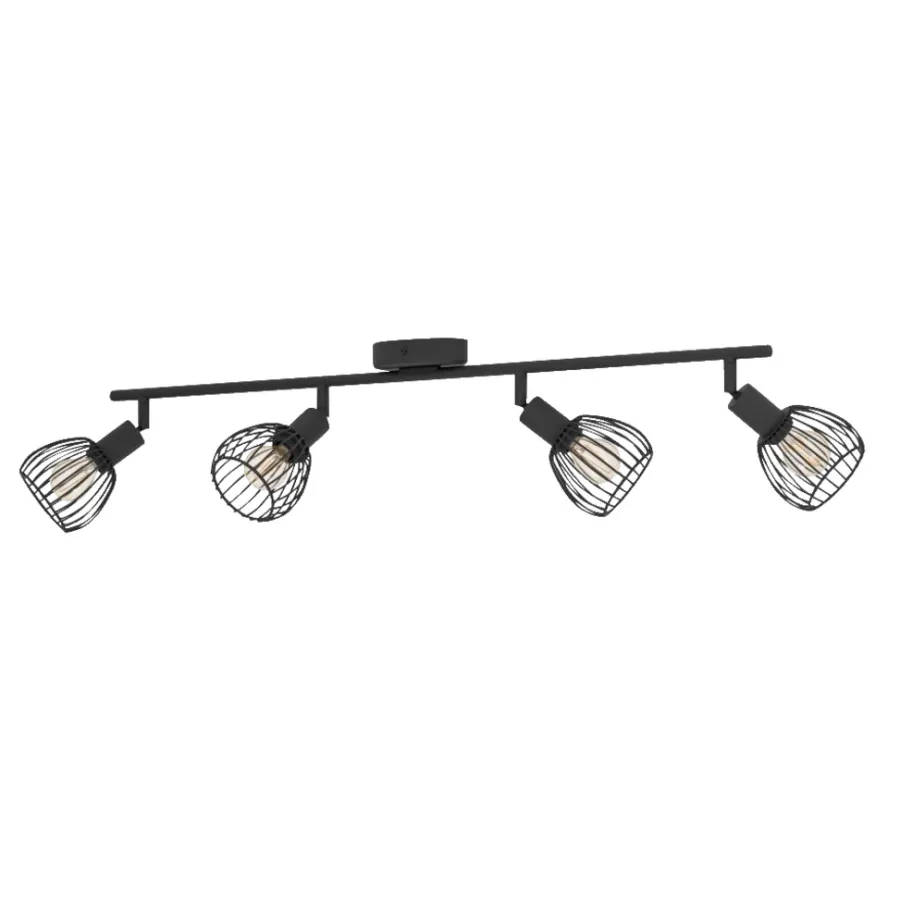 Eglo Loftlamper|Sonnino 4-spotskinne Sort