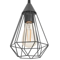 Eglo Loftlamper|Tarbes langbordspendel sort 79 cm