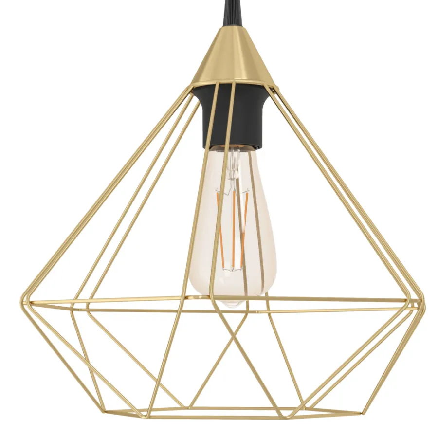 Eglo Loftlamper|Tarbes pendel børstet messingfinish Ø32,5 cm