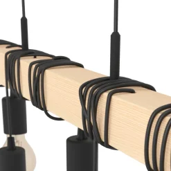 Eglo Loftlamper|Townshend langbordspendel sort/brun 150 cm