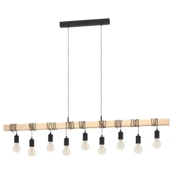 Eglo Loftlamper|Townshend langbordspendel sort/brun 150 cm