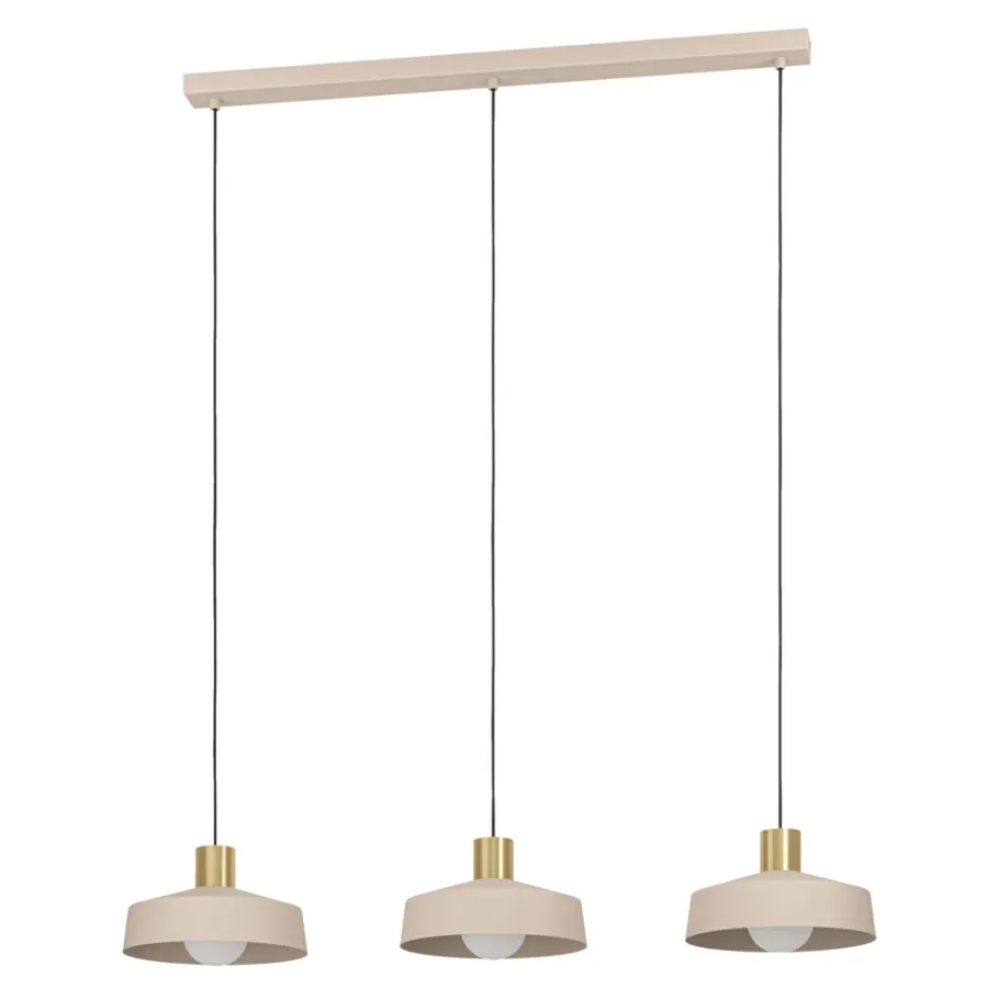 Eglo Loftlamper|Valdiola langbordspendel sand/messingfinish 93 cm