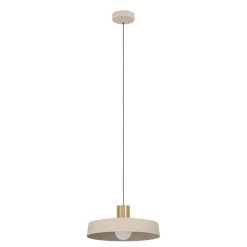 Eglo Loftlamper|Valdiola pendel sand/børstet messingfinish Ø36 cm