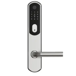 GUARD Dørhåndtag & Nøglecylindre|Elektronisk dørlås m/5 åbningsmetoder- Børstet/sort