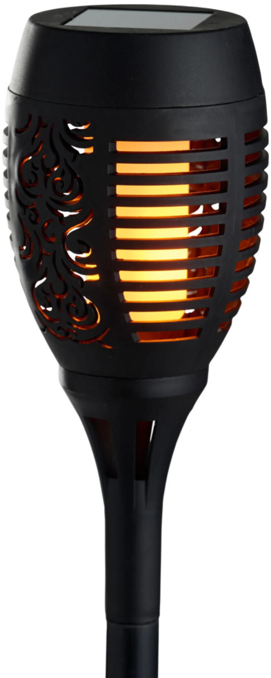 Garden® Sæsonafslutning|Solcellelamper|Fakler med solceller Ø9 x H58 cm 2-pk. - Sort
