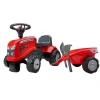 Falk Legetøj|Massey Ferguson traktor m/trailer, rive og skovl