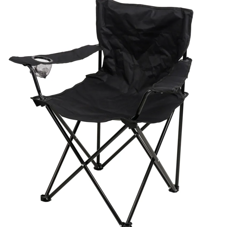 Sunlife® Sæsonafslutning|Telte & Campingmøbler|Festivalstol med armlæn og kopholder -