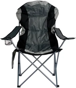 Sunlife® Sæsonafslutning|Telte & Campingmøbler|Festivalstol m/kopholder Osaka - Grå/sort