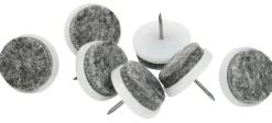 HOME it Filtpuder|Filtpuder med søm Ø24 mm grå - 24 stk.