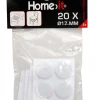 HOME it Filtpuder|Filtpuder selvklæbende Ø17 mm hvid - 20 stk.