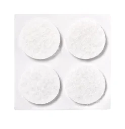 HOME it Filtpuder|Filtpuder selvklæbende Ø17 mm hvid - 20 stk.