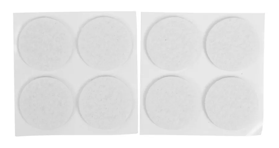 HOME it Filtpuder|Filtpuder selvklæbende Ø28 mm hvid - 8 stk.