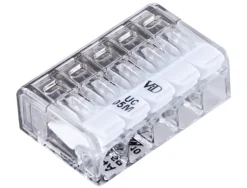 Elworks Elophæng & -Fastgørelse|Fjedersamlemuffe med 5 poler 2,5 mm² - 8 stk.