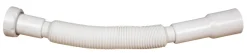 Afløbsrør|Flexslange t/afløb 1 1/4" x 32 x 800 mm Hvid