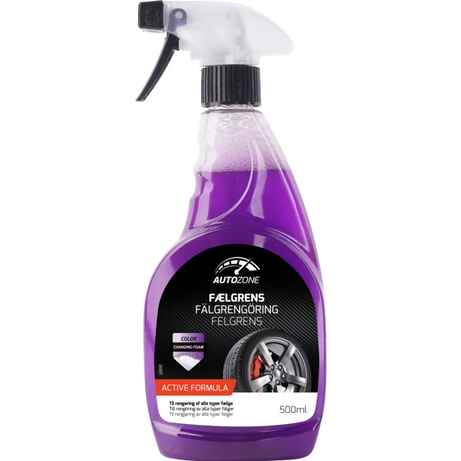 AutoZone® Rengøring & Pudsemidler|Fælgrens 500 ml med farveindikator -