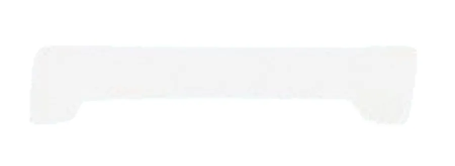 Hornbaek Lister|Fodliste glat plast hvid - 14 x 65 x 3000 mm