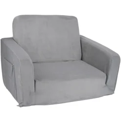 Boligindretning|Foldbar lænestol børn 54 x 41 x 37 cm Grå