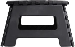 Campingudstyr|Trappestiger, Arbejdsbukke & Skamler|Foldbar skammel 32 x 25 x 22 cm Sort