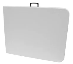 Telte & Campingmøbler|Haveborde|Foldebord stål/plast 180 x 75 cm Hvid
