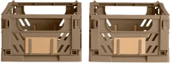 DAY Opbevaringskasser|Foldekasse 3,3 liter 2-pk. - Brun