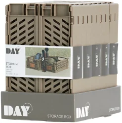 DAY Opbevaringskasser|Foldekasse 3,3 liter 2-pk. - Brun