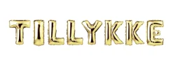 Pynt & Festudstyr|Folieballoner tillykke 35 cm guld