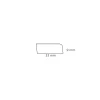 Hornbaek Lister|Forkantliste fyr - 1 rund kant - 9 x 33 x 3000 mm
