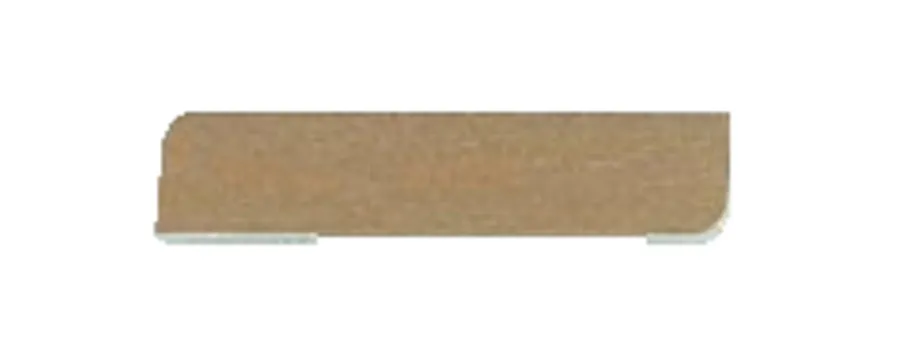 Hornbaek Lister|Forkantliste hvid 1 rund kant - 9 x 43 x 3000 mm