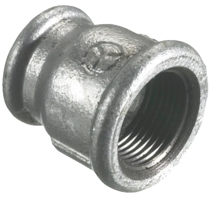 Galvaniserede|Formmuffe galvaniseret 1/2" x 3/8"