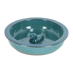 Gardenlife Bird Fuglefrø & Fuglehuse|Fuglebad keramik Ø27 x 5,8 cm Blå
