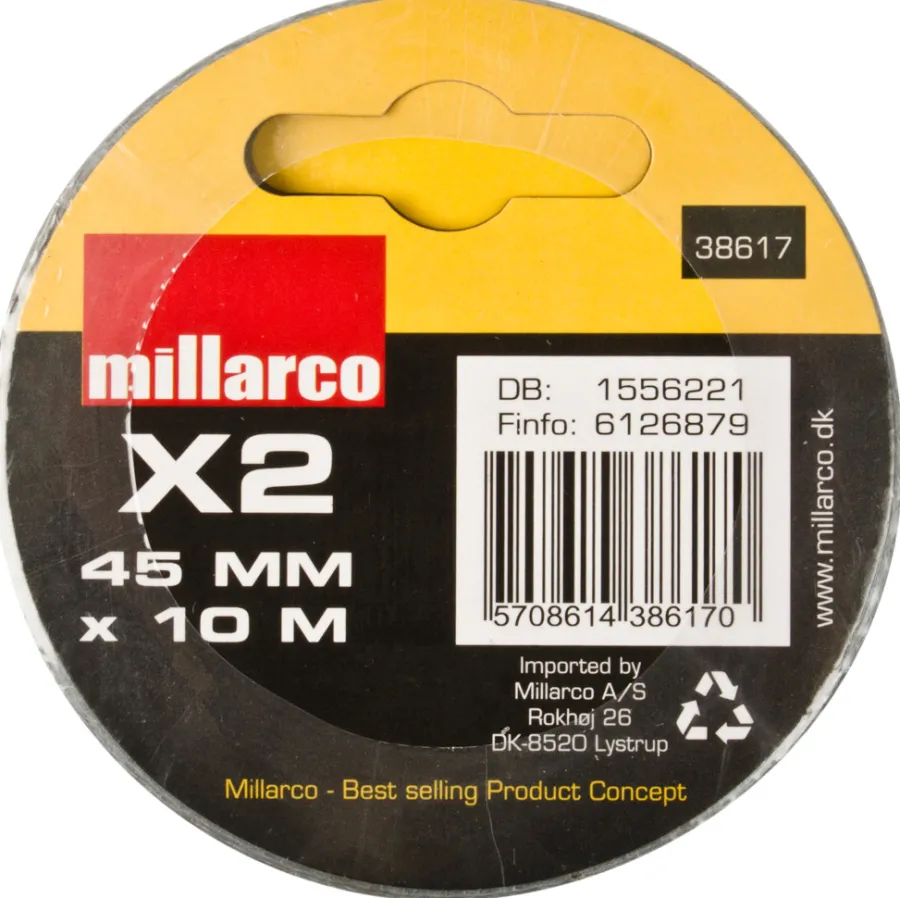 WORK it by millarco Tape|Gaffatape 45 mm x 10 meter 2-pk