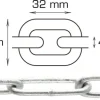 HOME it Kæder & Wirer|Galvaniseret kæde langleddet Ø4 mm x 2 meter