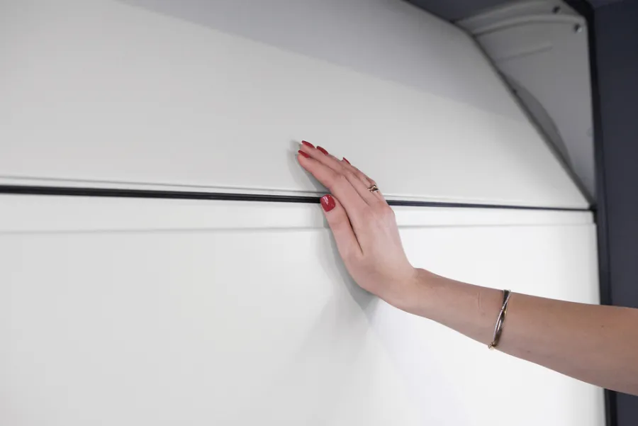 Garageporte & Tilbehør|Garageport 240 x 200 cm med portautomatik High Rip W