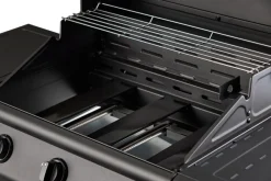 Grillexpert® Gasgrill|Gasgrill 3 brændere og sidebrænder sort -
