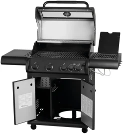 Grillexpert® Gasgrill|Gasgrill med 4 brændere & PowerBurner - Sort