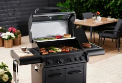 Grillexpert® Gasgrill|Gasgrill med 4 brændere & PowerBurner - Sort