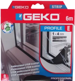 Geko Tætningslister|kronliste - 10 x 5 mm - 6 meter