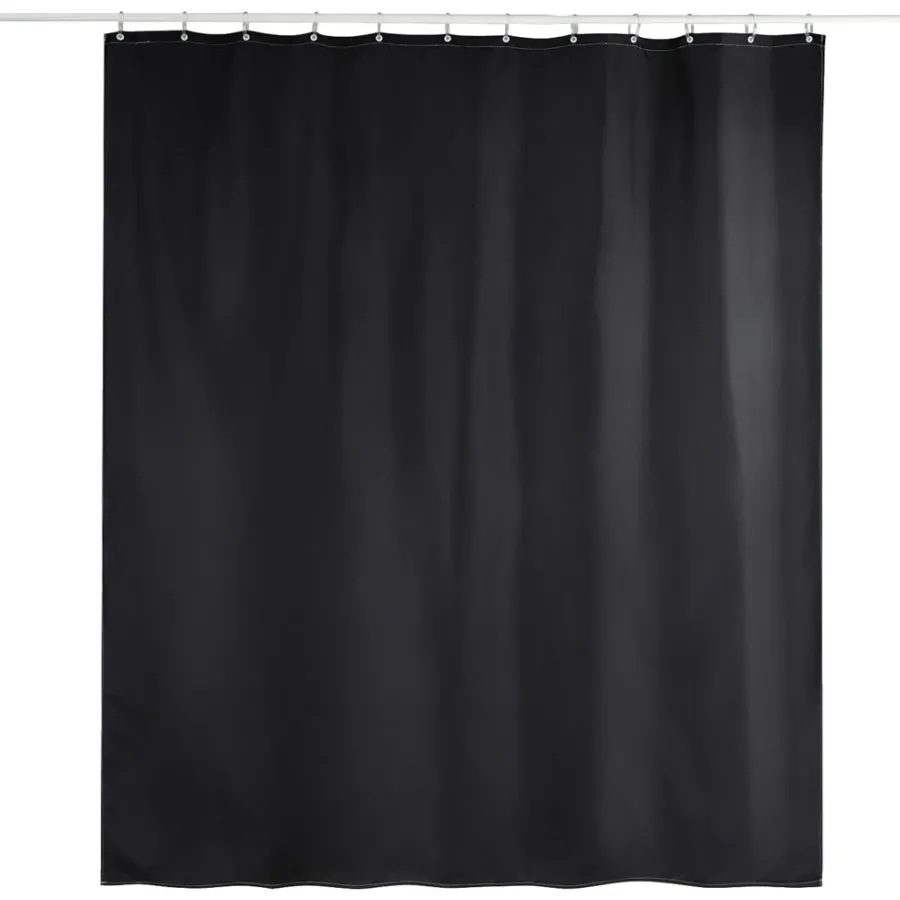 Badeforhæng|GEYSER® badeforhæng sort 180 x 200 cm