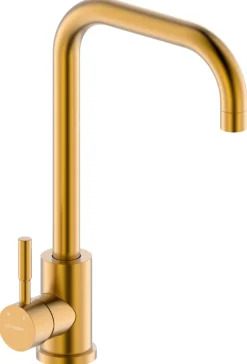 GEYSER® Køkkenarmatur|Bravo L køkkenarmatur Børstet guld